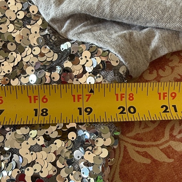 Talbots Silver Sequin Top - Picture 9 of 12